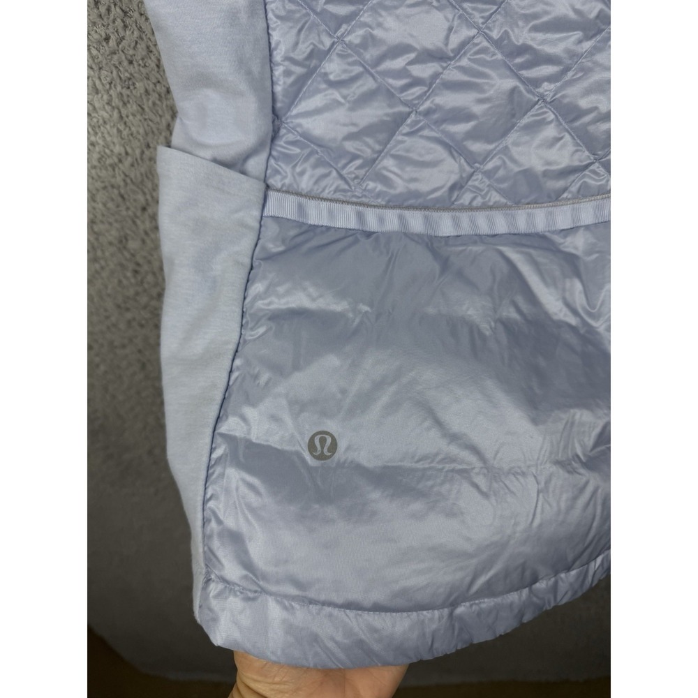 Lululemon Down For Run Down Vest Pale Blue Women's Sz 8 - Picture 9 of 12